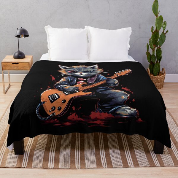 Item preview, Cat rock music guitarist designed and sold by DerSenat.