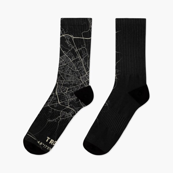 Item preview, Map of Troyes Black and white designed and sold by Jerhus.