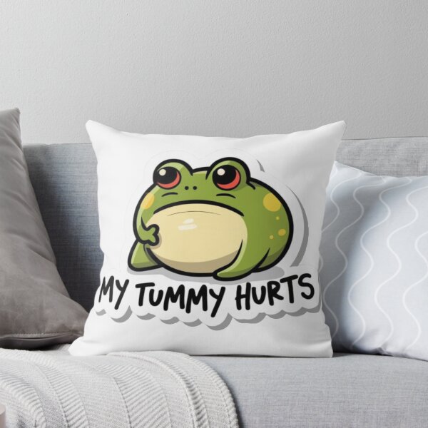 Item preview, My Tummy Hurts Frog designed and sold by Krieghorn.