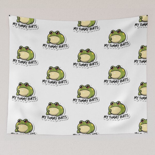 Item preview, My Tummy Hurts Frog designed and sold by Krieghorn.