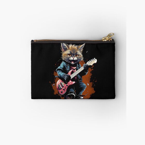 Item preview, Cat rock music guitarist designed and sold by DerSenat.