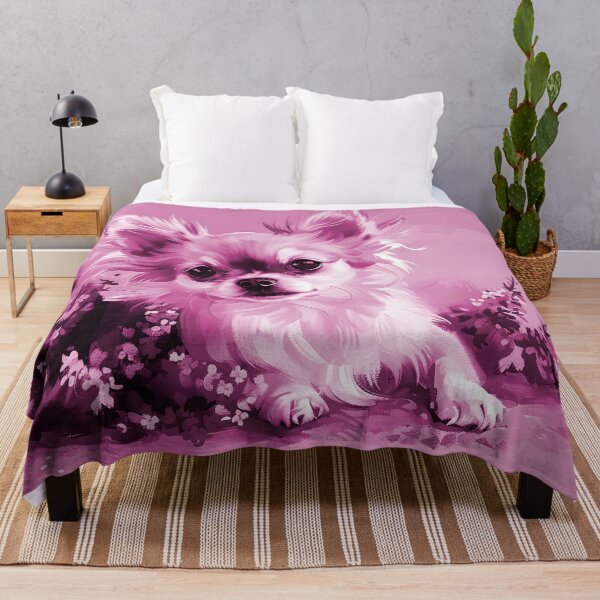 Item preview, Lavender with dog - Chihuahua designed and sold by FlowersColorful.