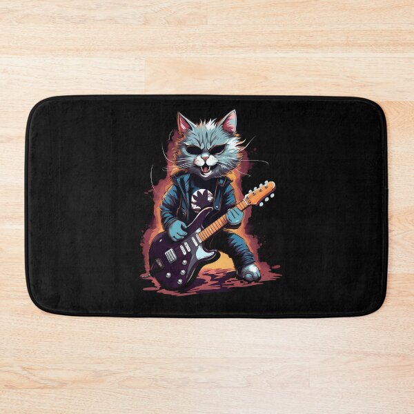 Item preview, Cat rock music guitarist designed and sold by DerSenat.