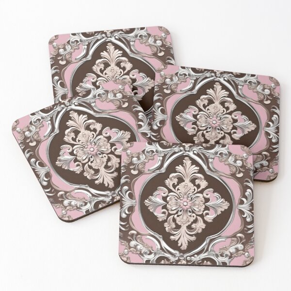 Item preview, Pink & Brown Baroque designed and sold by DesignsByPrnces.