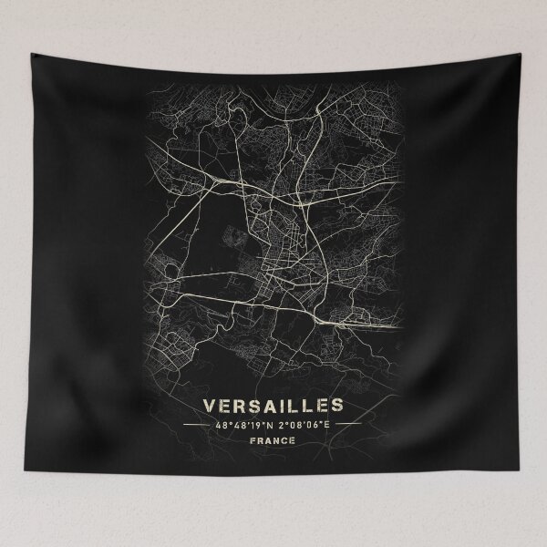 Item preview, Map of Versailles Black and white designed and sold by Jerhus.