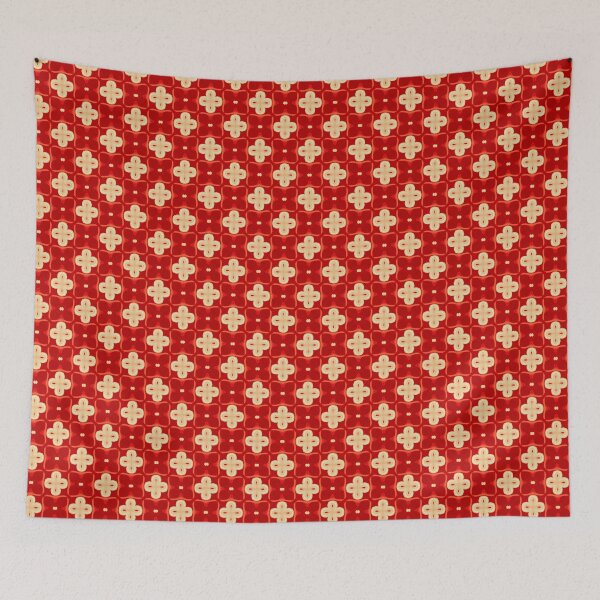 Item preview, Elegant Red & Cream Seamless Floral Pattern Design, Abstract Designs, Unique Gifts, Digital Art Prints, Trendy Textiles designed and sold by ATSCreationsZA.