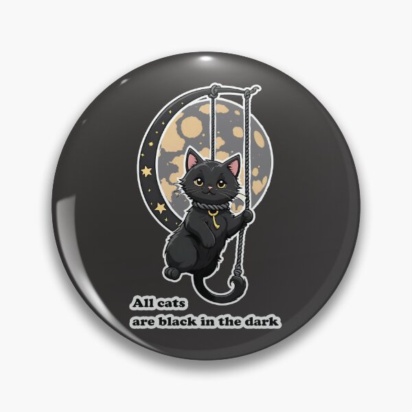Item preview, ALL CATS ARE BLACK IN THE DARK designed and sold by digitalartlb.