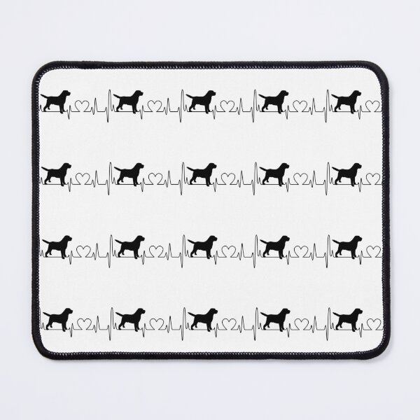 Item preview, golden retriever cardiogram designed and sold by PowesomePets.