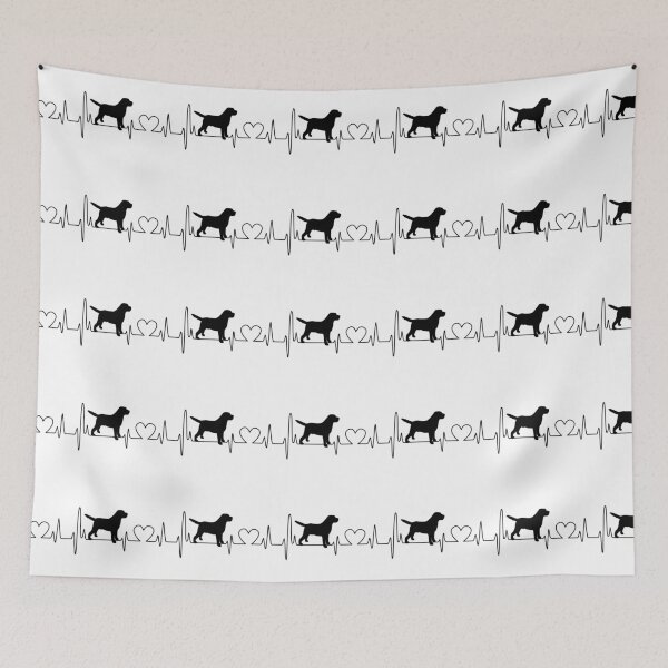 Item preview, golden retriever cardiogram designed and sold by PowesomePets.