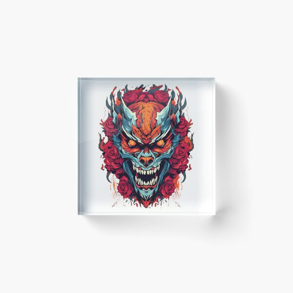 Item preview, Demon with roses designed and sold by Made-by-Gus.
