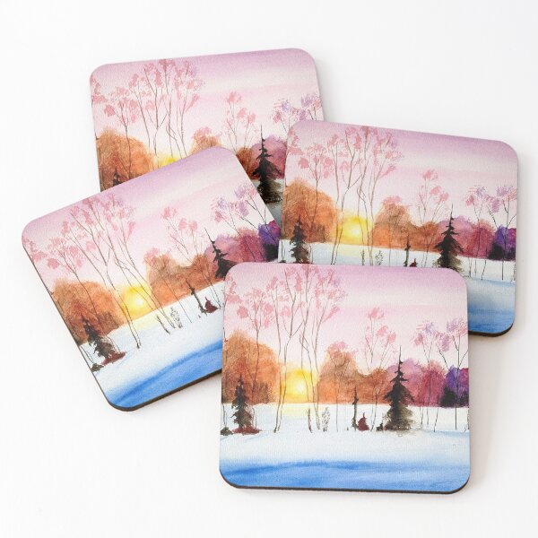 Item preview, Winter Sunset with Trees and Snow designed and sold by tomorrowsart.