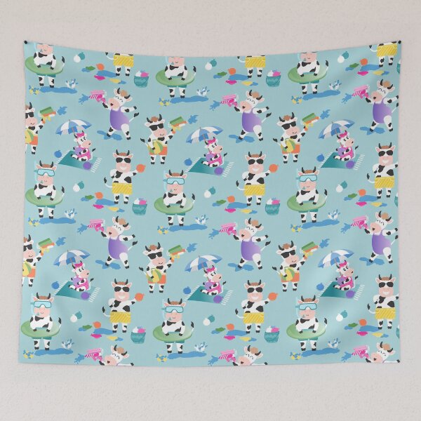 Item preview, Cows On The Beach Summer Silly Summer Vacation designed and sold by SamAnnDesigns.