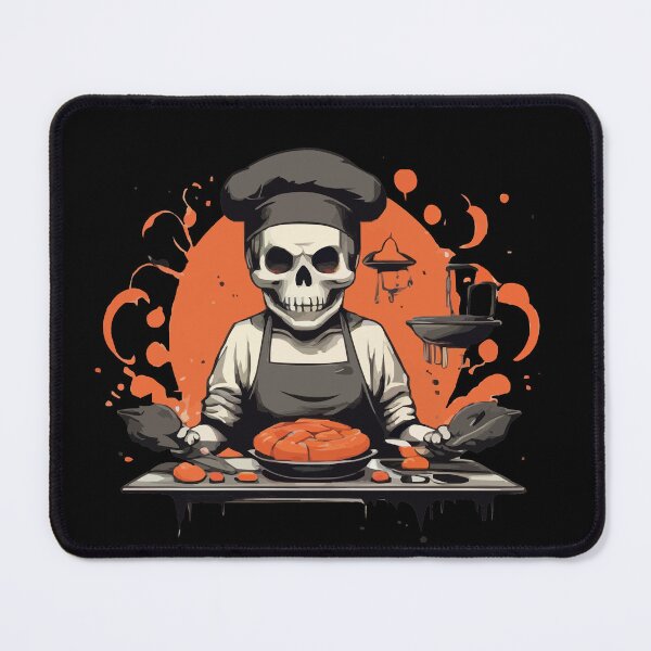Item preview, scary skull chef designed and sold by asmaa gamal.