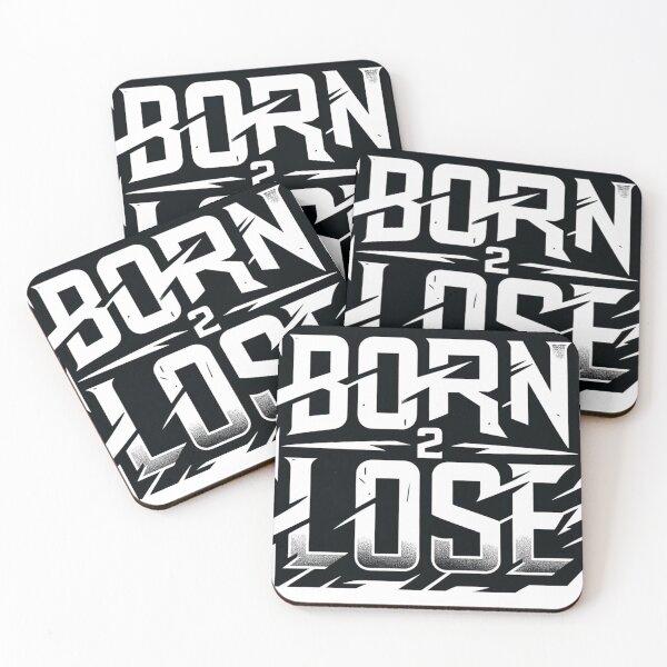Item preview, born 2 lose bold text designed and sold by Dying2win.