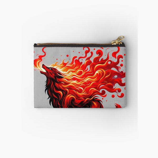 Item preview, Fire Wolf Breathing Fire, Ai Generated Art  designed and sold by ACC .