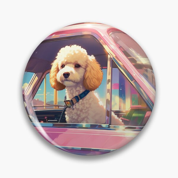 Item preview, Poodle & Car designed and sold by AmazingBackDrop.