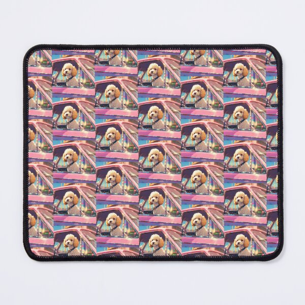 Item preview, Poodle & Car designed and sold by AmazingBackDrop.