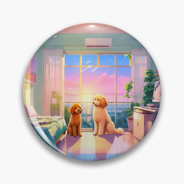 Item preview, Poodle & Bedroom designed and sold by AmazingBackDrop.