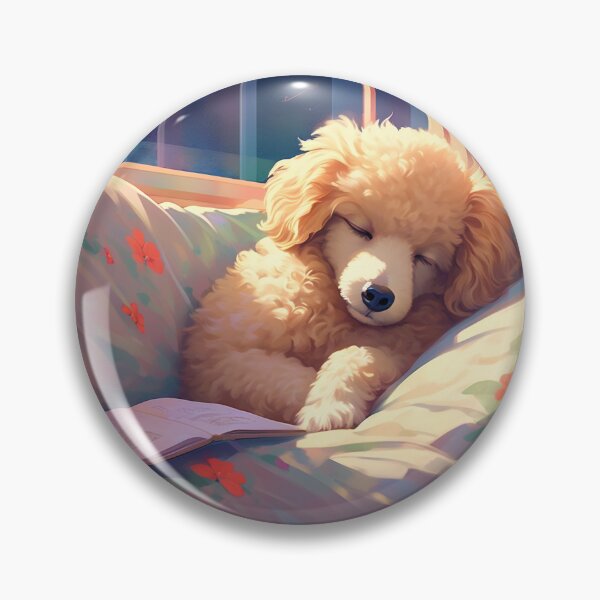 Item preview, Poodle & Sleeping designed and sold by AmazingBackDrop.
