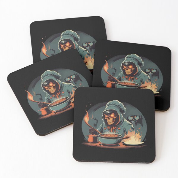 Item preview, scary chef skull designed and sold by asmaa gamal.