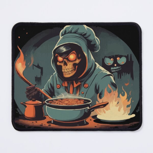Item preview, scary chef skull designed and sold by asmaa gamal.
