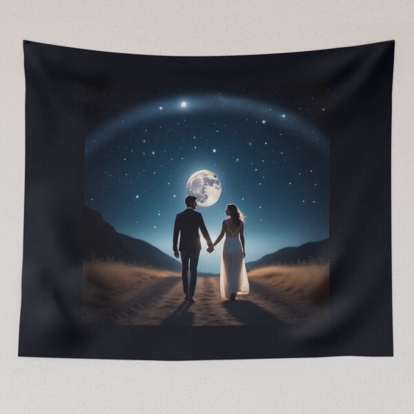 Item preview, Cosmic Lovers at Night designed and sold by ArtsyTeegee.