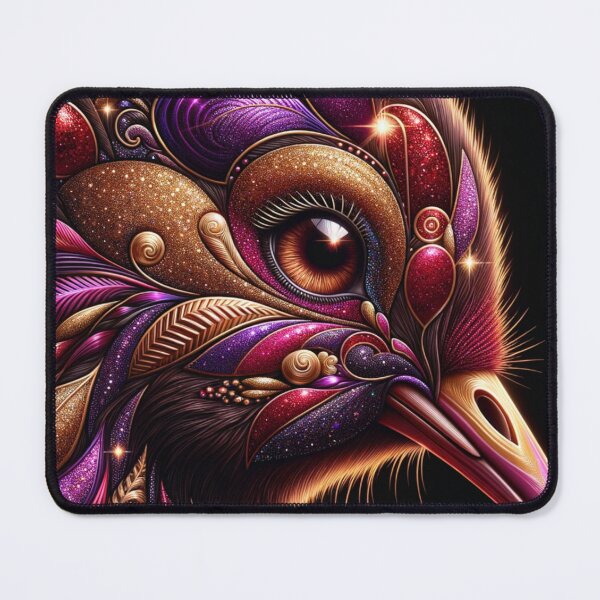 Item preview, Purple Magenta Pink Bejewelled Kiwi Bird designed and sold by Traci Coxhead.