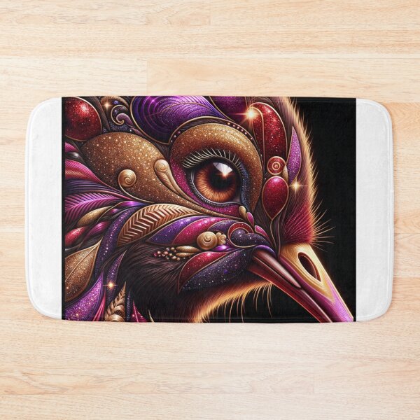 Item preview, Purple Magenta Pink Bejewelled Kiwi Bird designed and sold by Traci Coxhead.