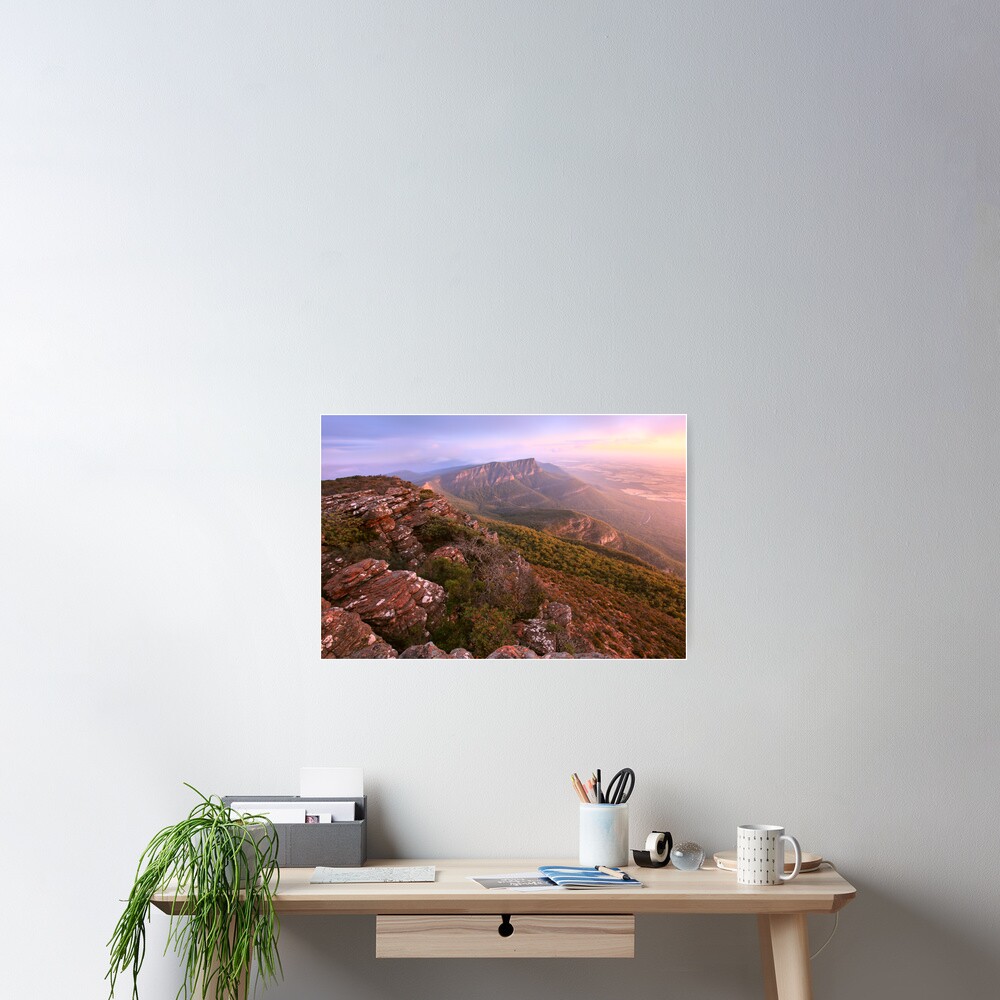 Redmans Bluff from Mt William, Grampians, Australia Poster