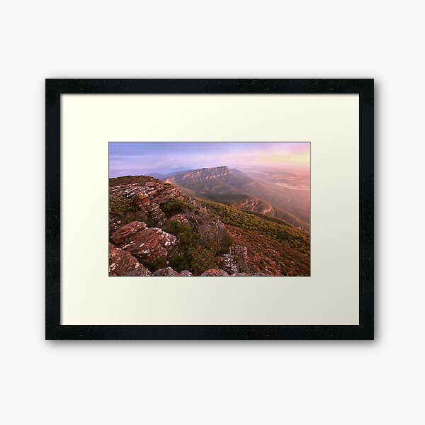 Redmans Bluff from Mt William, Grampians, Australia Framed Art Print
