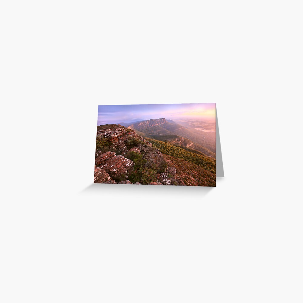 Redmans Bluff from Mt William, Grampians, Australia Greeting Card