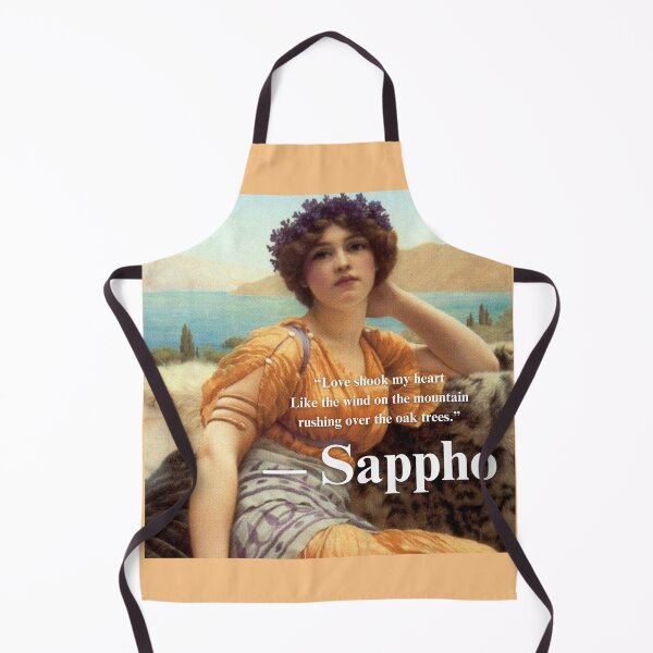 Item preview, Sappho dark academia coquette quote art designed and sold by sapphicandwilde.