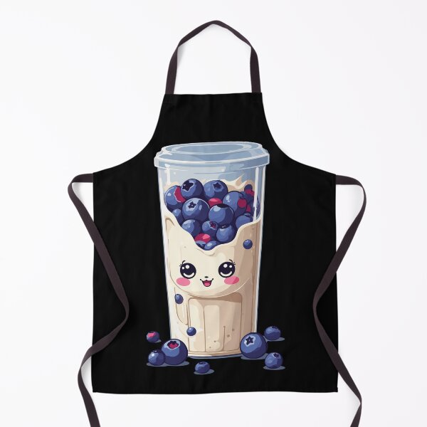 Item preview, Blueberries Cute Milkshake Kawaii Fun designed and sold by LuminOrb.