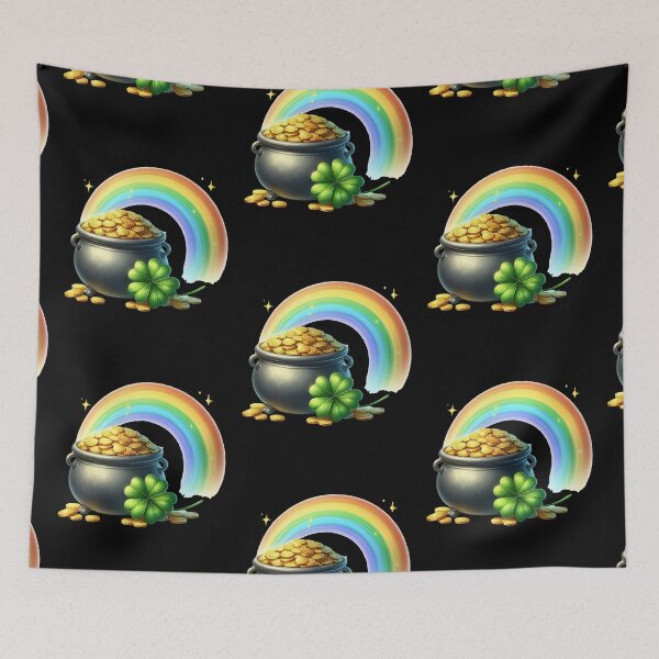 Item preview, Rainbow and Pot of Gold Saint Patricks Day designed and sold by EXON-Publishing.