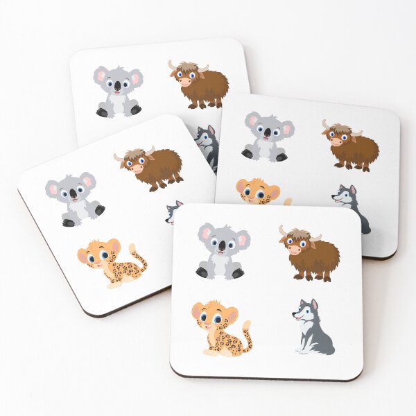 Item preview, cute wild animals to accompany you during your day designed and sold by huape.