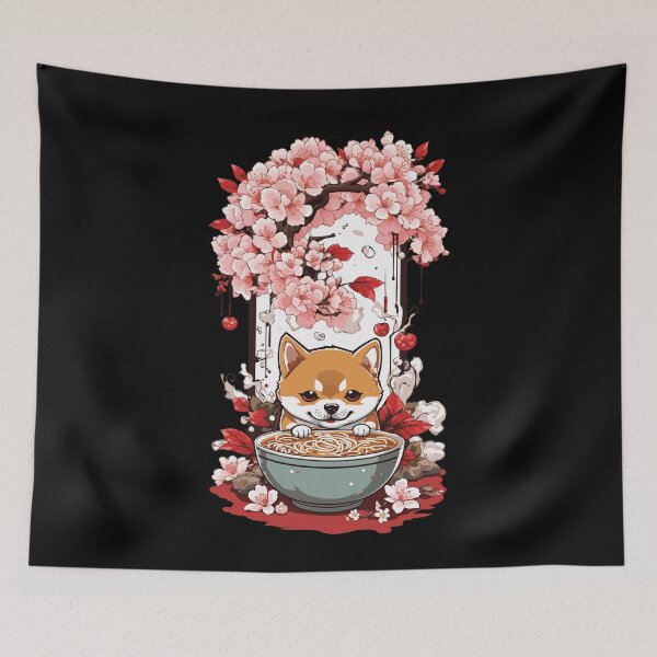 Item preview, Cute Shiba Dog Aesthetic Ramen Japan Streetwear designed and sold by LuminOrb.