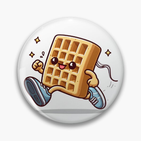 Item preview, Kawaii Waffle With Sneakers designed and sold by CanvasCutie.