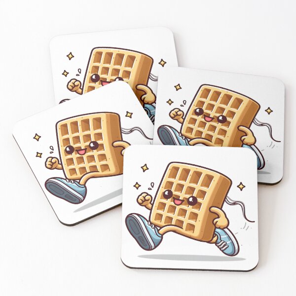 Item preview, Kawaii Waffle With Sneakers designed and sold by CanvasCutie.