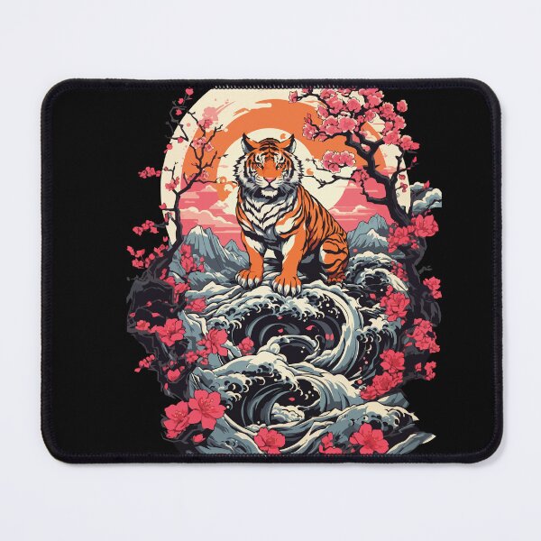 Item preview, Asian Tiger Cute Cat Cat Style designed and sold by LuminOrb.