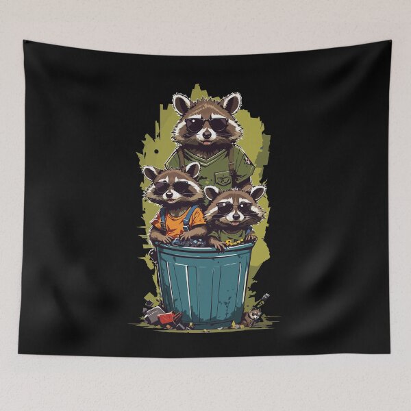 Item preview, Funny garbage can residents family streetwear designed and sold by LuminOrb.