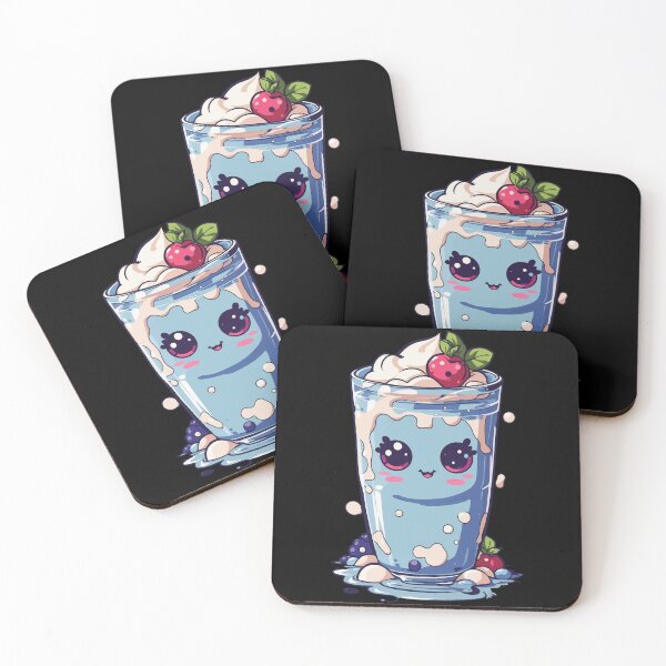 Item preview, Blueberries Cute Milkshake Sweet Fun designed and sold by LuminOrb.