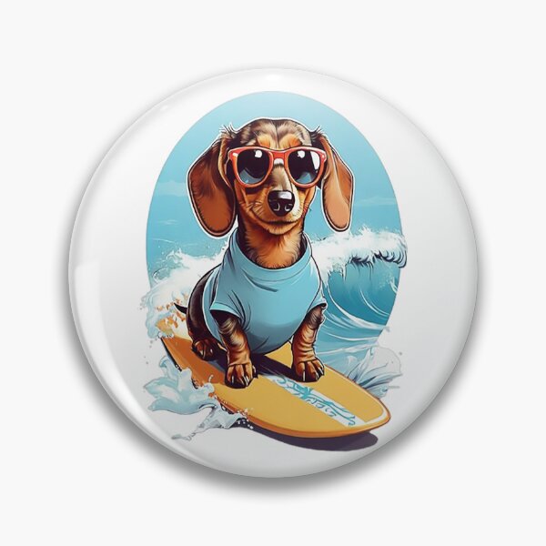 Item preview, Surfing Dachshund designed and sold by likbatonboot.