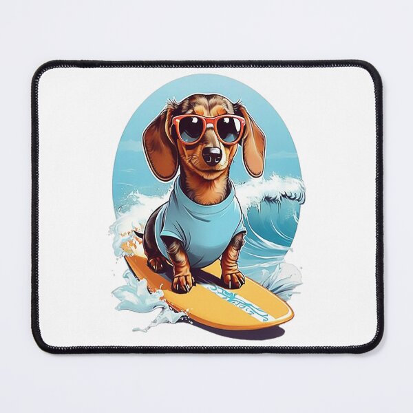 Item preview, Surfing Dachshund designed and sold by likbatonboot.