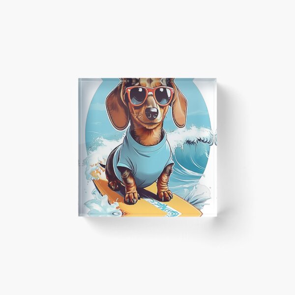 Item preview, Surfing Dachshund designed and sold by likbatonboot.