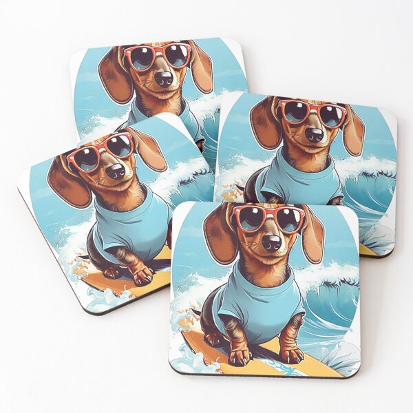 Item preview, Surfing Dachshund designed and sold by likbatonboot.