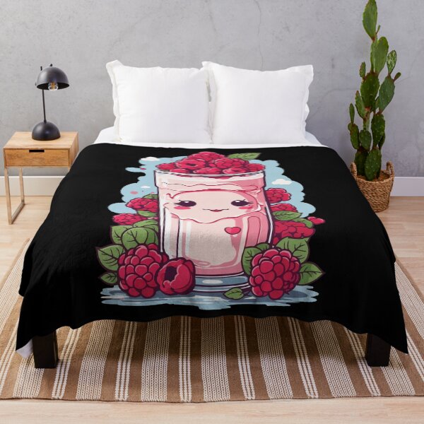 Item preview, Raspberries Cute Milkshake Kawaii Anime Fun designed and sold by LuminOrb.