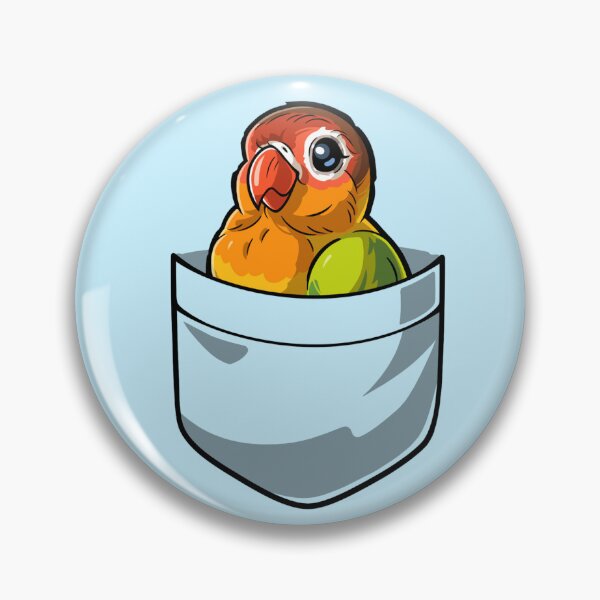 Item preview, Pocket Lovebird Parrot T-Shirt designed and sold by Purrdemonium.