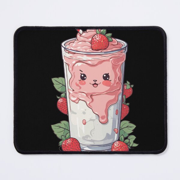 Item preview, Strawberries Cute Milkshake Kawaii Fun designed and sold by LuminOrb.