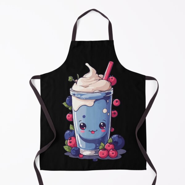 Item preview, Berries milkshake fun kawaii anime design designed and sold by LuminOrb.