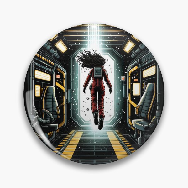 Item preview, Space Traveller in Zero Gravity - Sci-fi designed and sold by Fenay Designs.